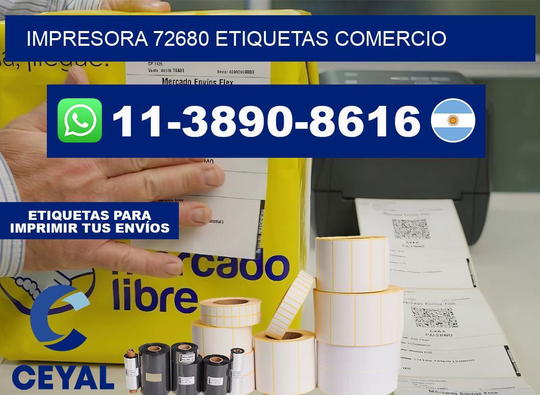 impresora 72680 etiquetas comercio