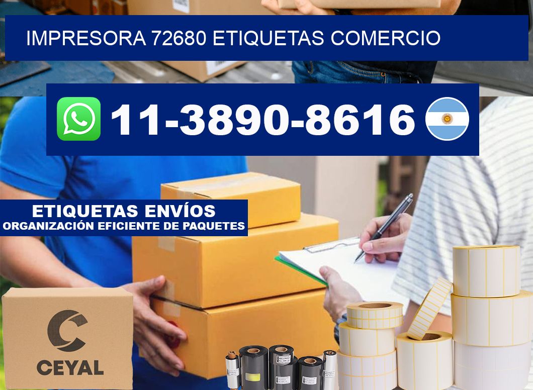impresora 72680 etiquetas comercio