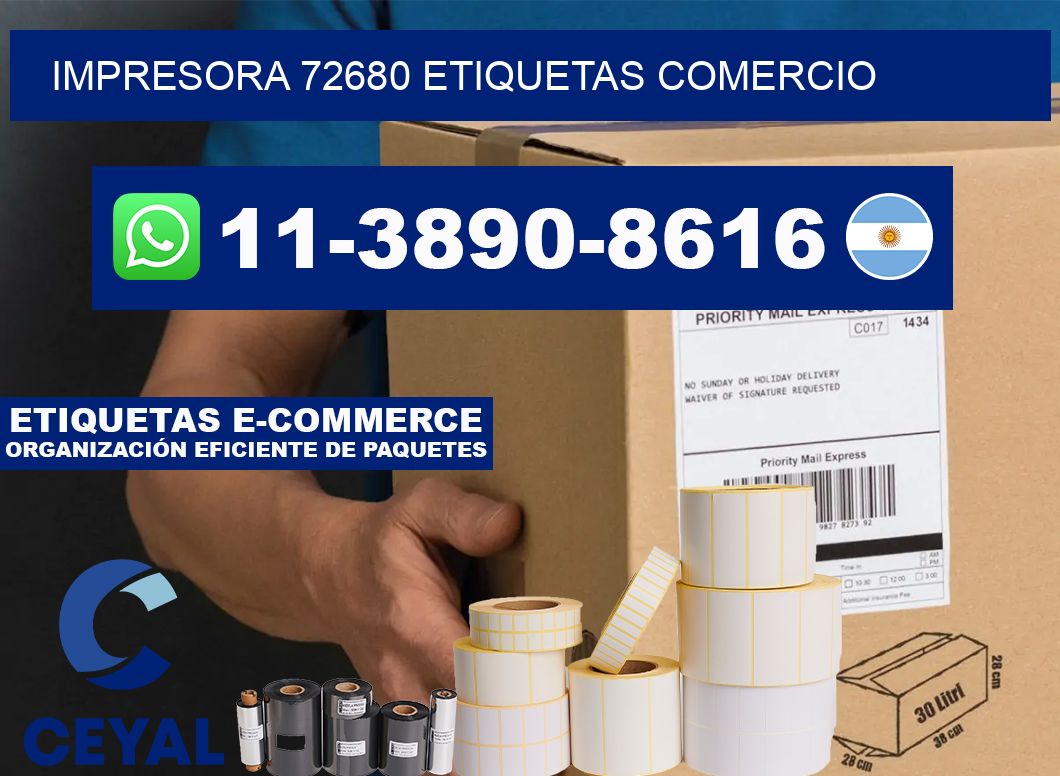 impresora 72680 etiquetas comercio