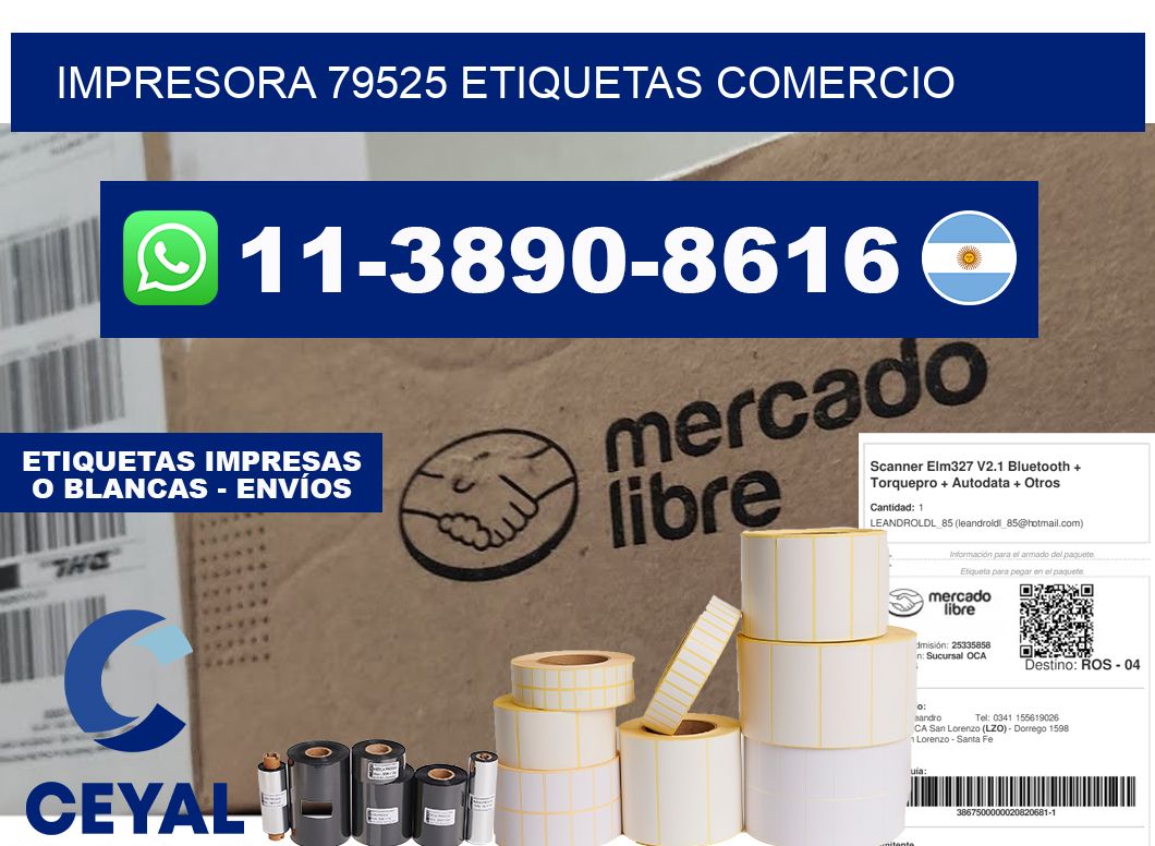 impresora 79525 etiquetas comercio