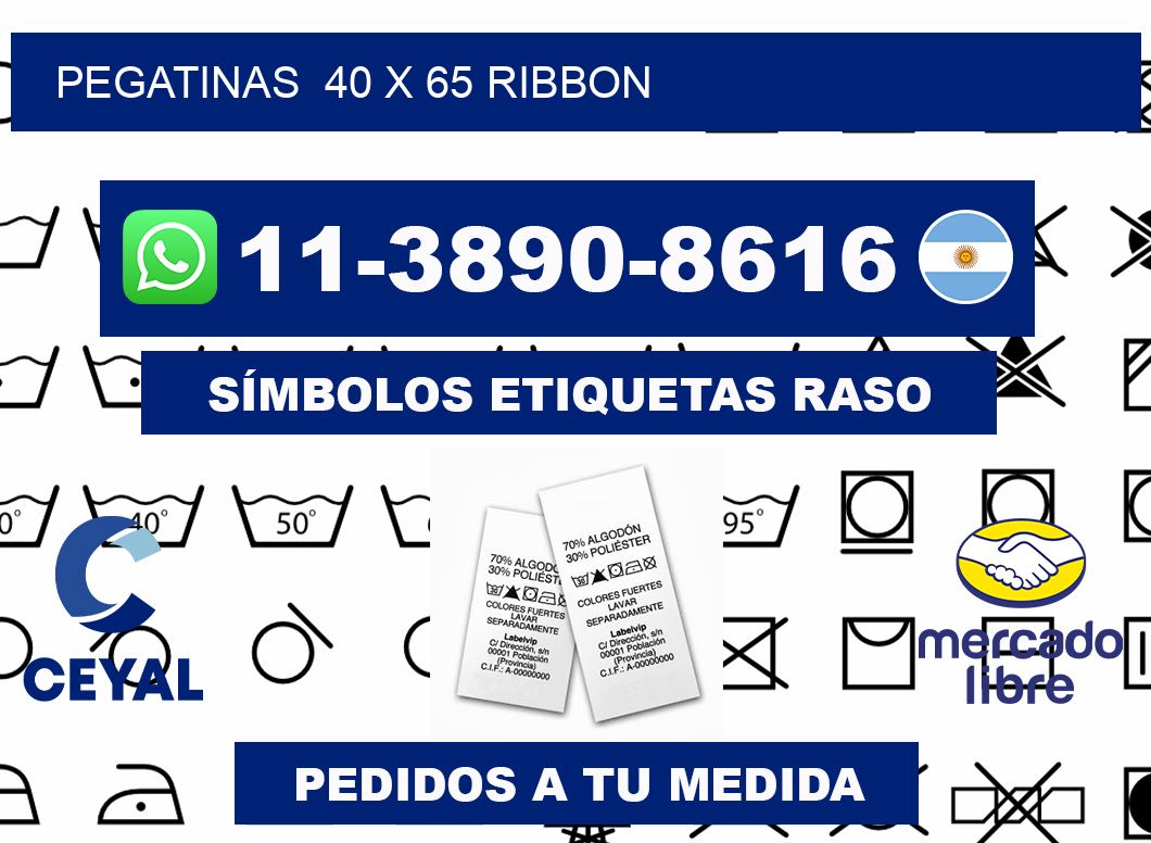 pegatinas 40 x 65 ribbon