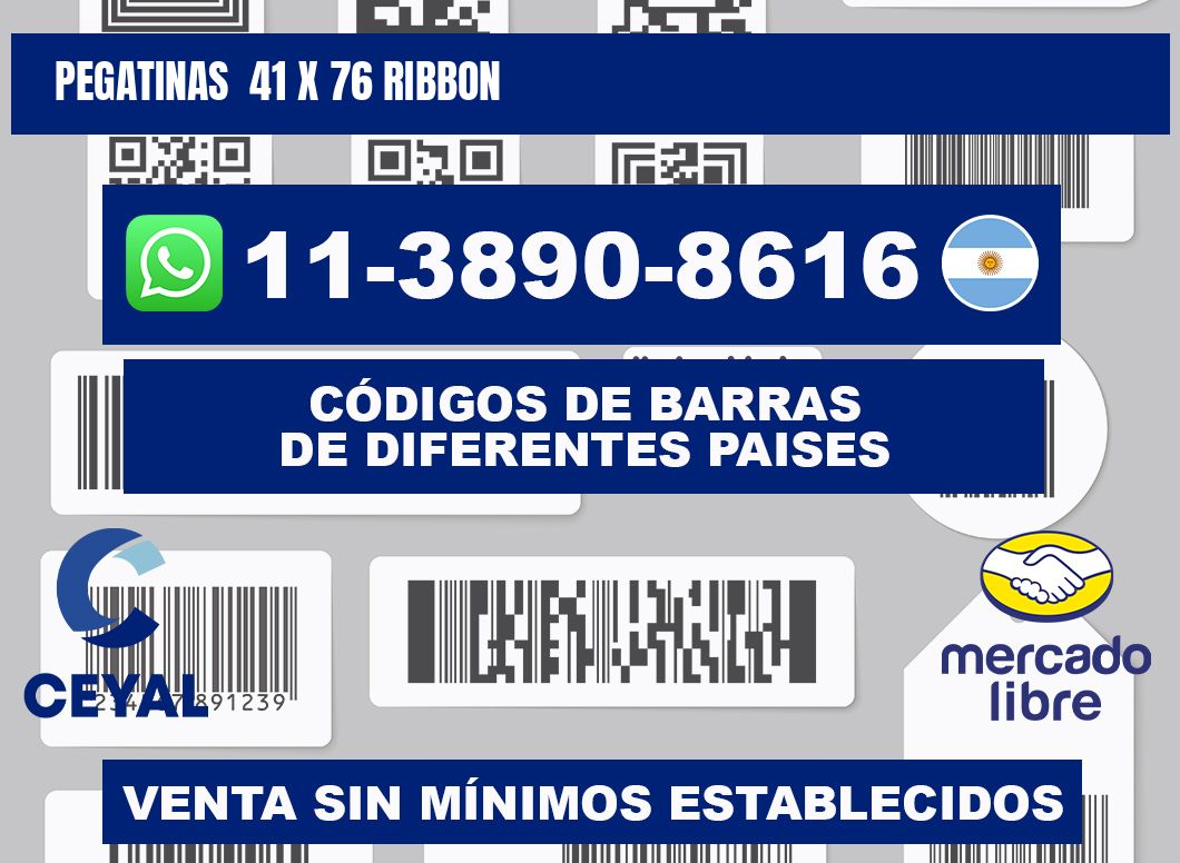 pegatinas  41 x 76 ribbon