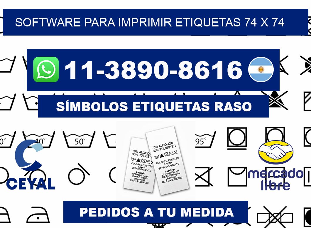 software para imprimir etiquetas 74 x 74
