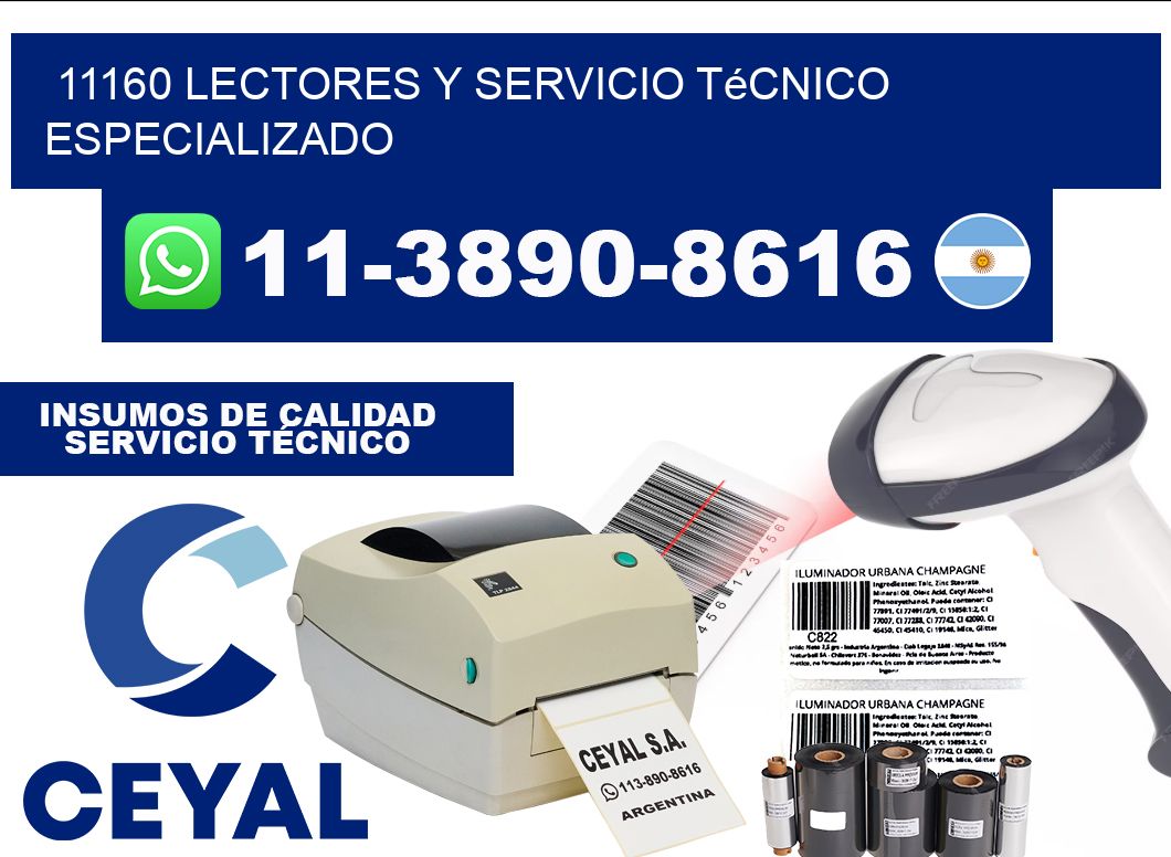 11160 Lectores y Servicio Técnico Especializado