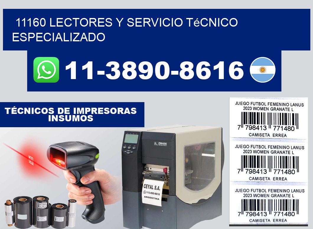 11160 Lectores y Servicio Técnico Especializado