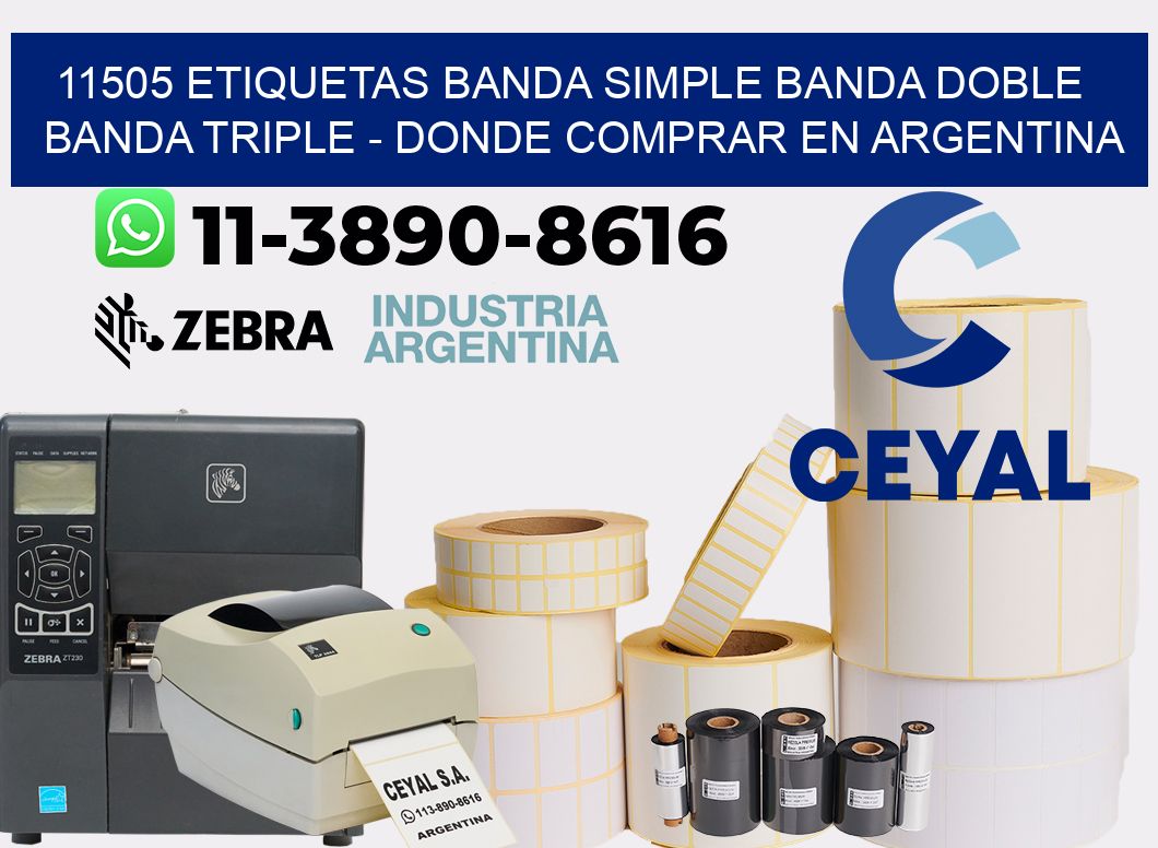 11505 etiquetas banda simple banda doble banda triple - Donde Comprar en Argentina
