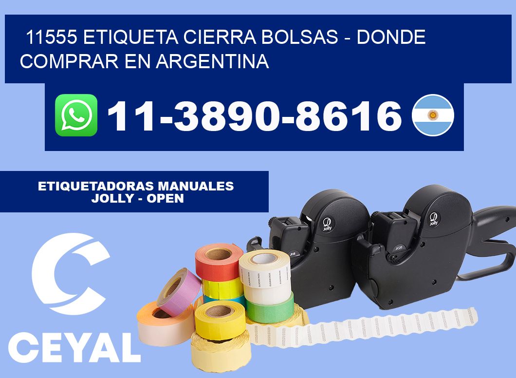 11555 etiqueta Cierra Bolsas - Donde Comprar en Argentina