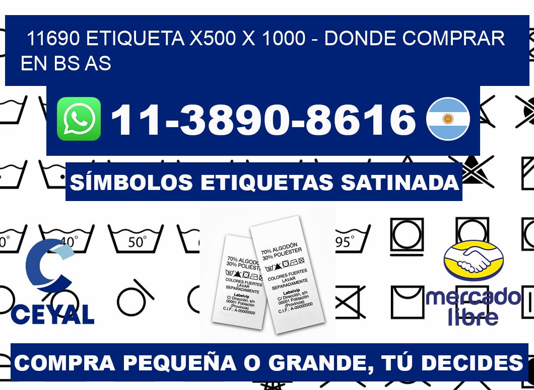 11690 etiqueta x500 x 1000 - Donde Comprar en bs as