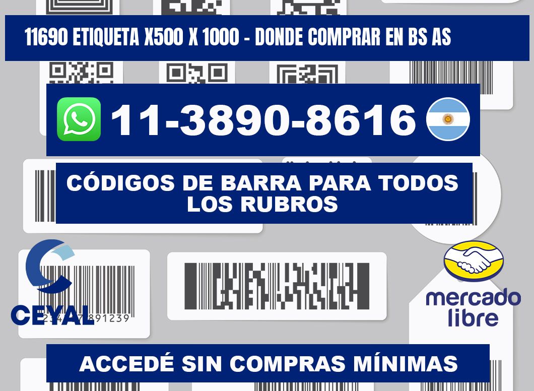 11690 etiqueta x500 x 1000 - Donde Comprar en bs as