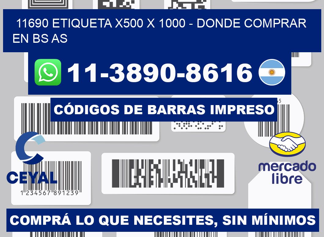 11690 etiqueta x500 x 1000 - Donde Comprar en bs as
