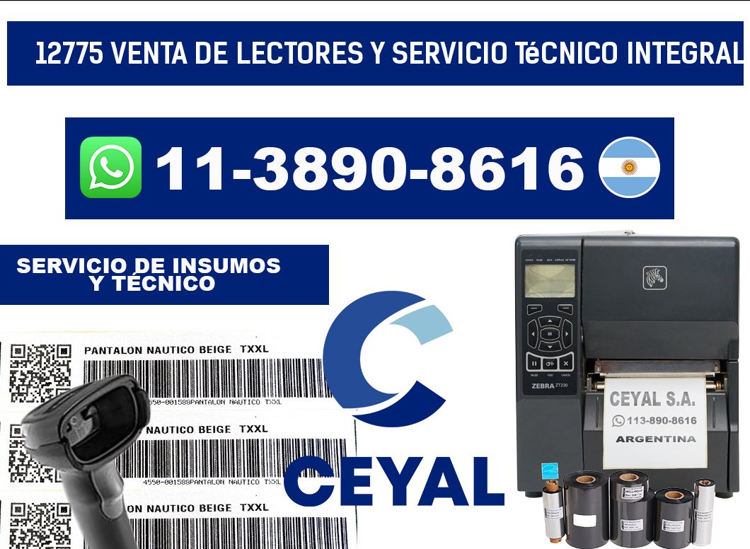 12775 Venta de Lectores y Servicio Técnico Integral