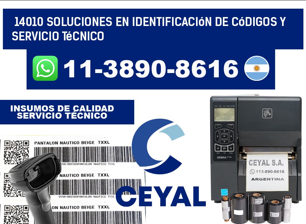 14010 Soluciones en Identificación de códigos y Servicio Técnico