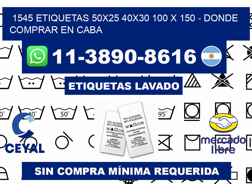 1545 etiquetas 50x25 40x30 100 x 150 - Donde Comprar en Caba