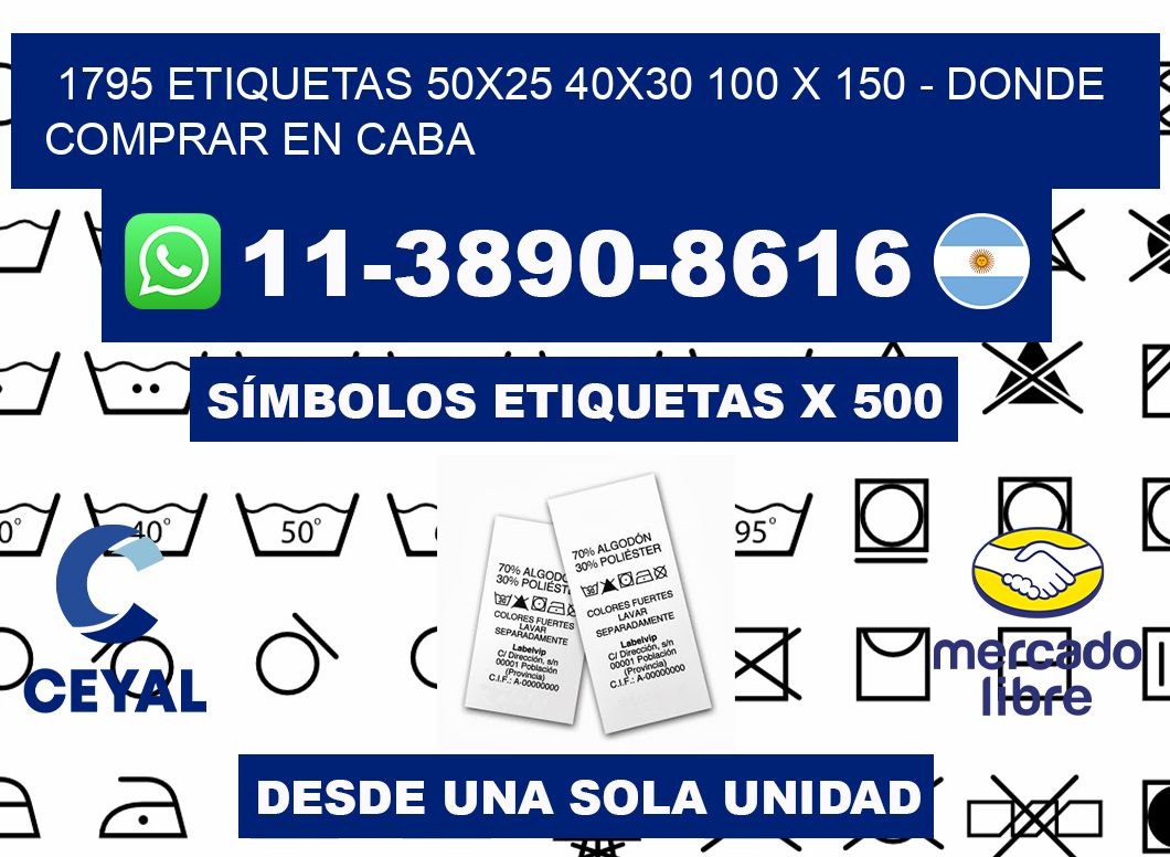 1795 etiquetas 50x25 40x30 100 x 150 - Donde Comprar en Caba