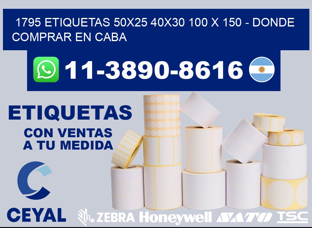 1795 etiquetas 50x25 40x30 100 x 150 - Donde Comprar en Caba