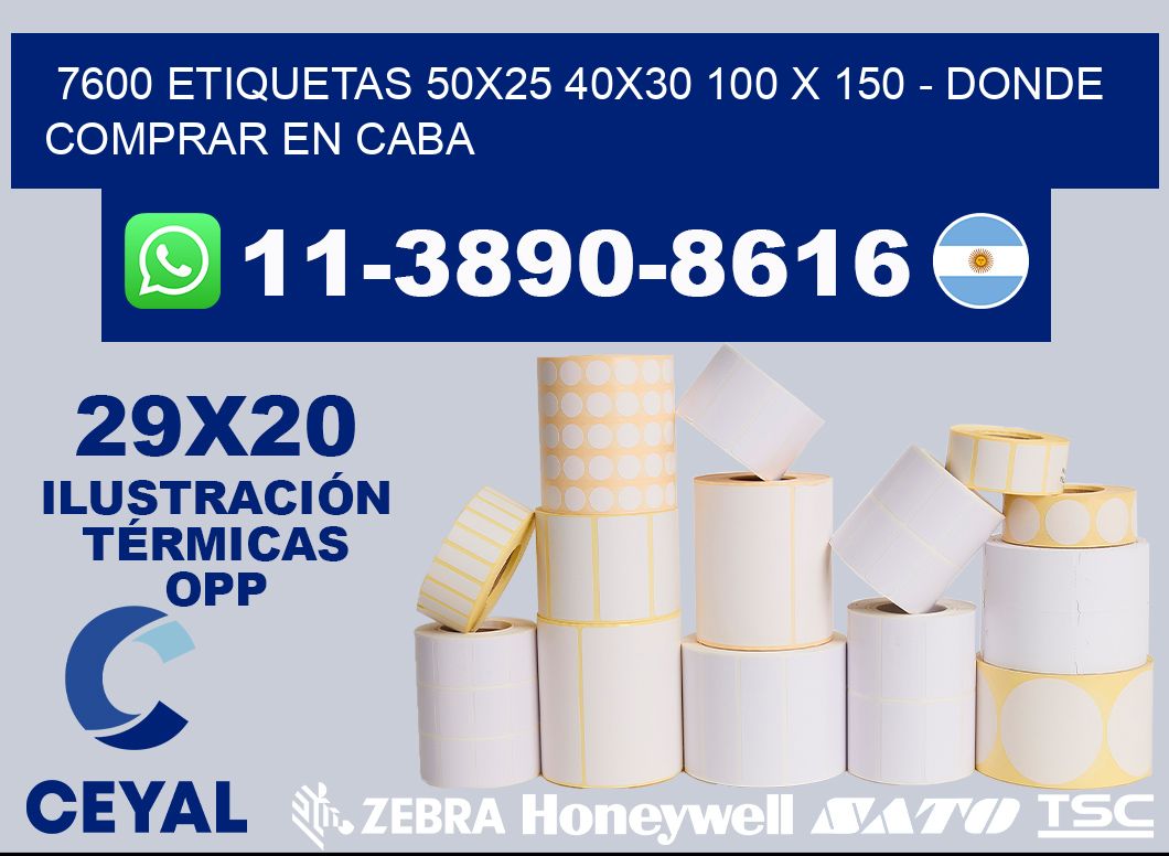 7600 etiquetas 50x25 40x30 100 x 150 - Donde Comprar en Caba