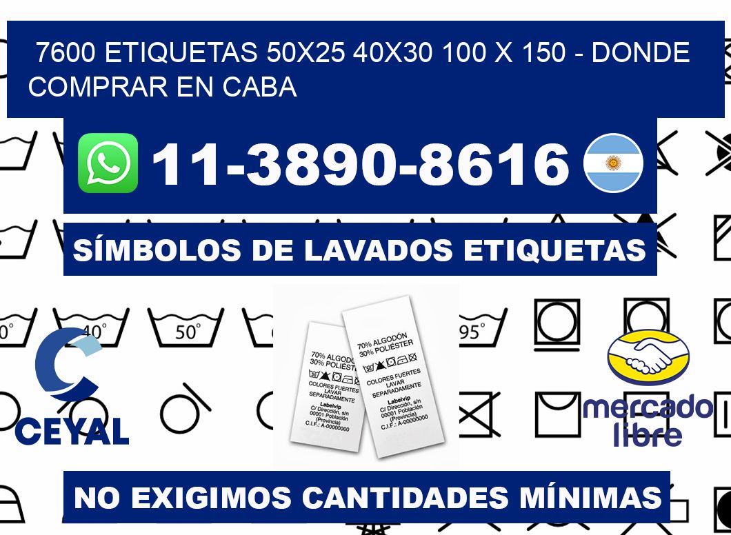 7600 etiquetas 50x25 40x30 100 x 150 - Donde Comprar en Caba
