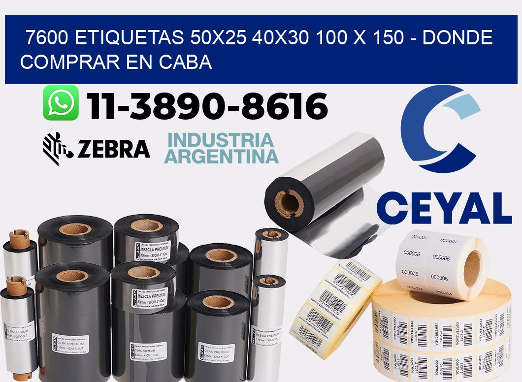 7600 etiquetas 50x25 40x30 100 x 150 - Donde Comprar en Caba