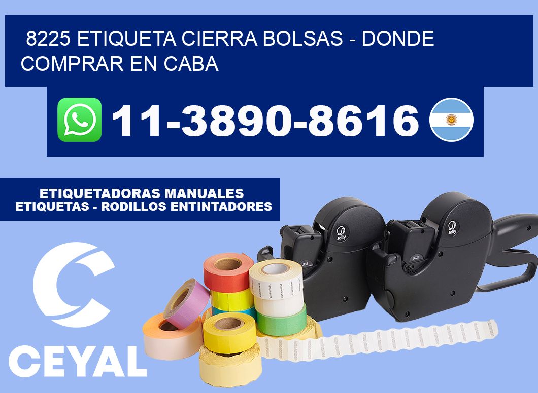 8225 etiqueta Cierra Bolsas - Donde Comprar en Caba