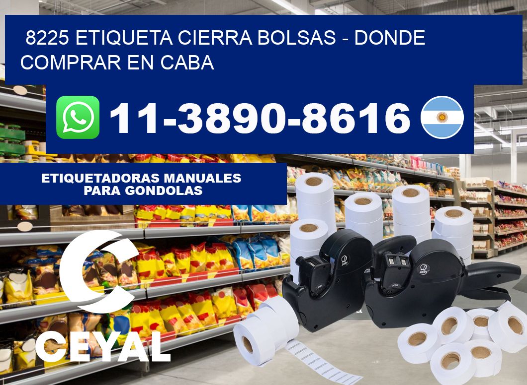 8225 etiqueta Cierra Bolsas - Donde Comprar en Caba