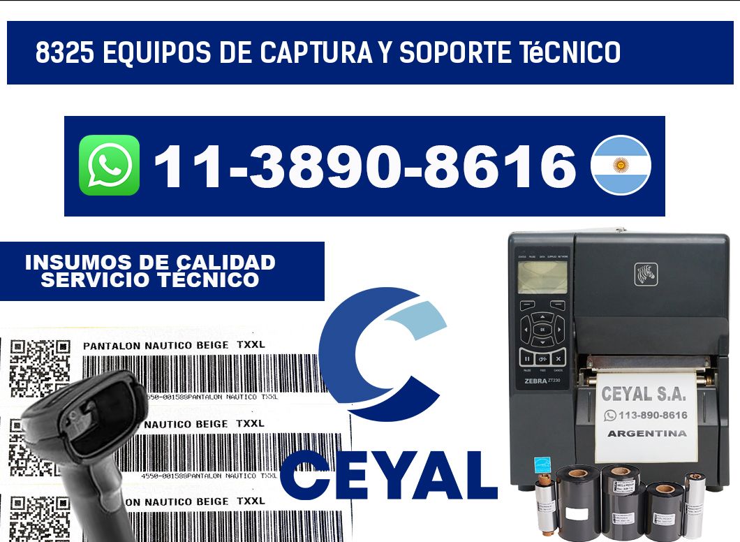 8325 Equipos de Captura y Soporte Técnico