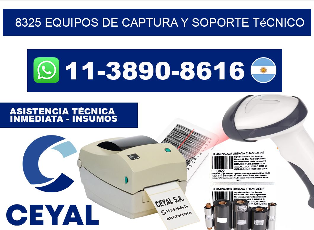 8325 Equipos de Captura y Soporte Técnico