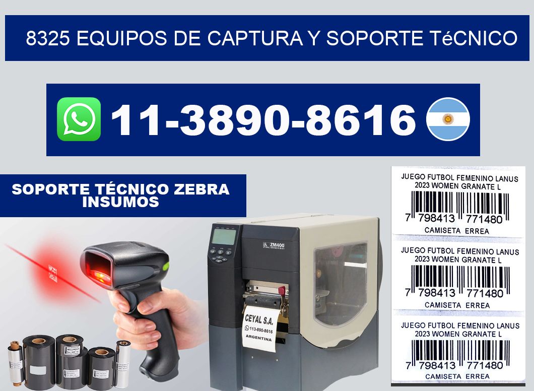 8325 Equipos de Captura y Soporte Técnico