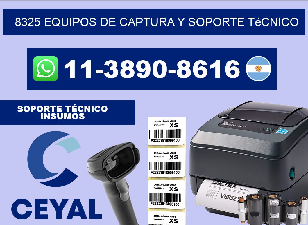 8325 Equipos de Captura y Soporte Técnico