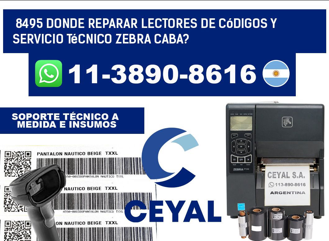 8495 donde reparar Lectores de Códigos y Servicio Técnico zebra Caba?