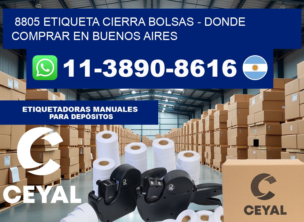 8805 etiqueta Cierra Bolsas – Donde Comprar en Buenos Aires