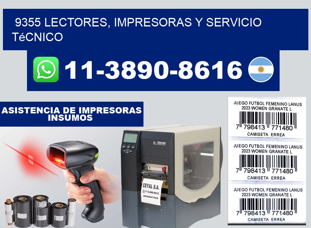 9355 Lectores, Impresoras y Servicio Técnico