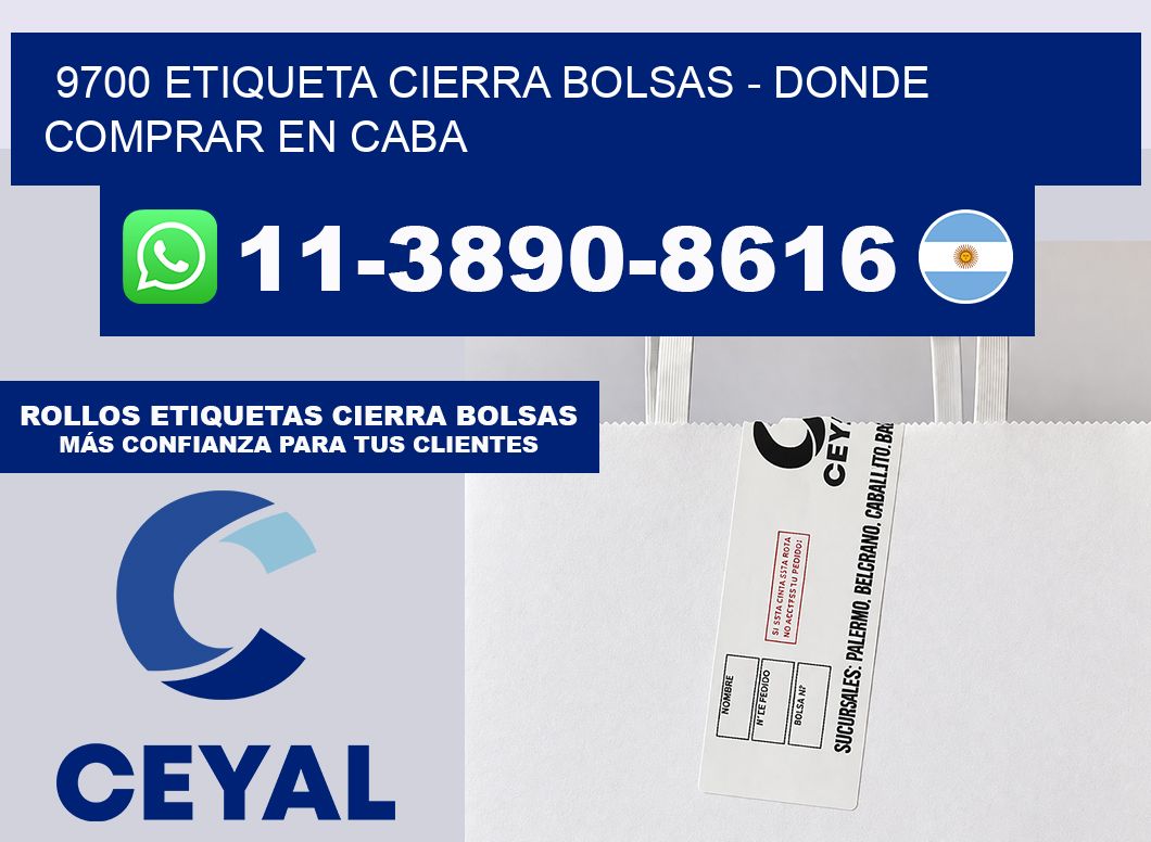 9700 etiqueta Cierra Bolsas – Donde Comprar en Caba