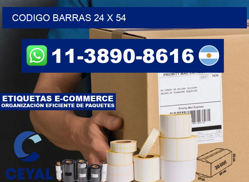 Codigo barras 24 x 54
