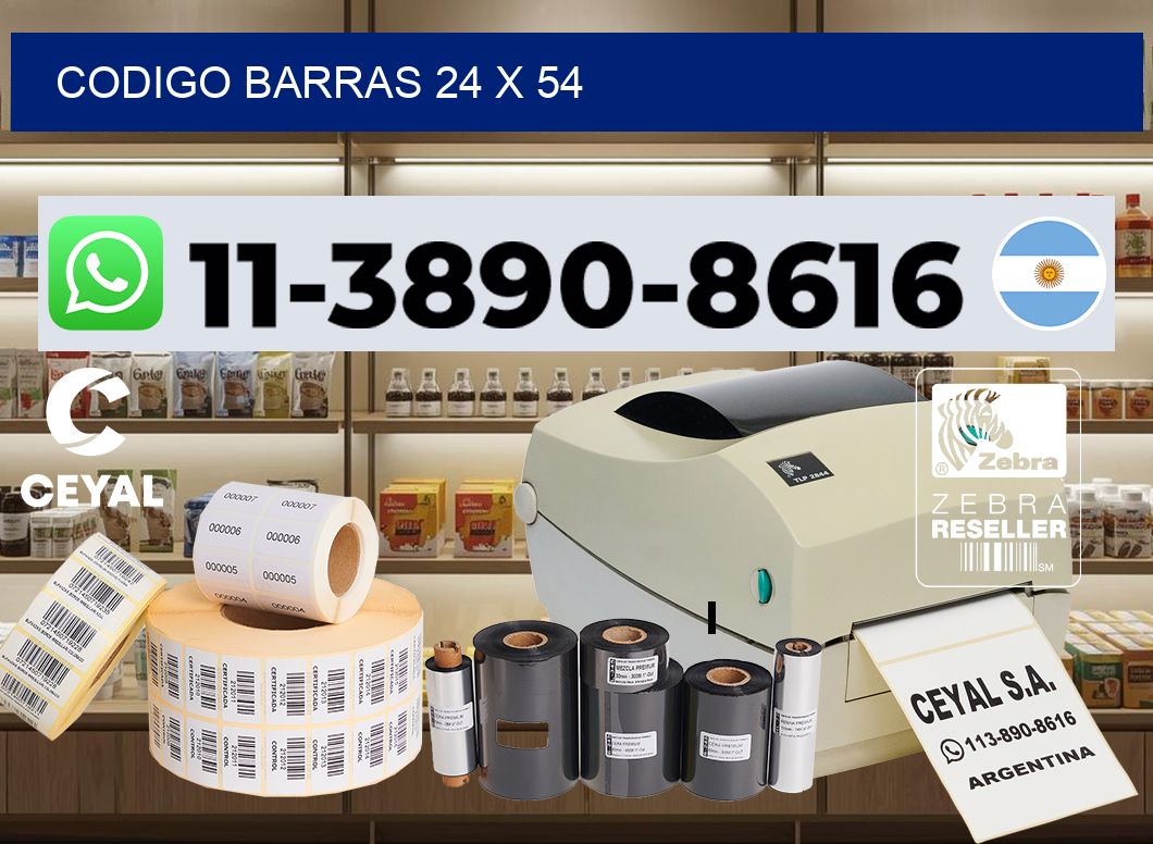 Codigo barras 24 x 54