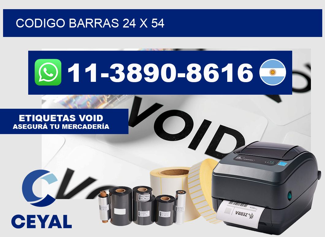 Codigo barras 24 x 54