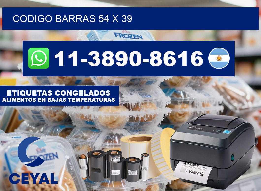 Codigo barras 54 x 39