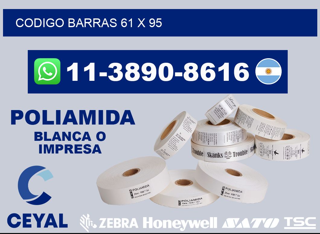 Codigo barras 61 x 95