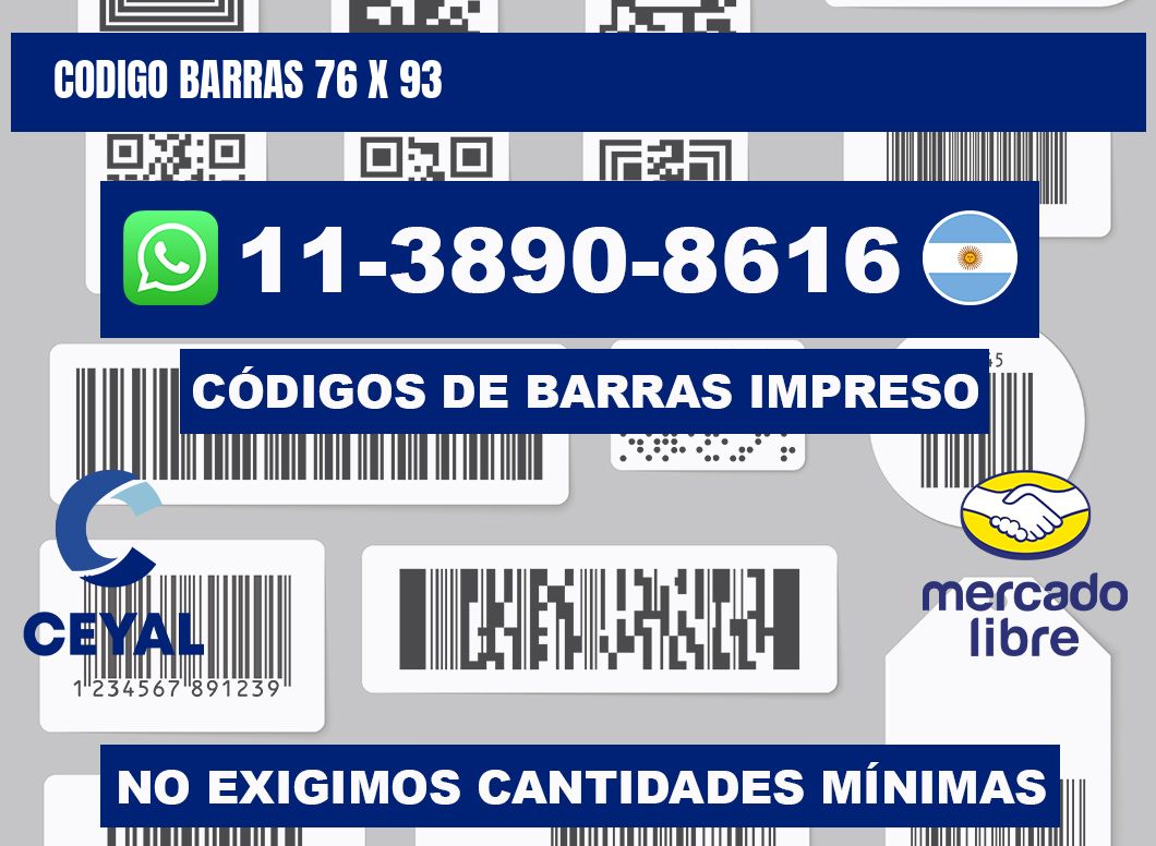 Codigo barras 76 x 93