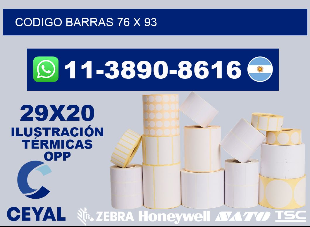 Codigo barras 76 x 93
