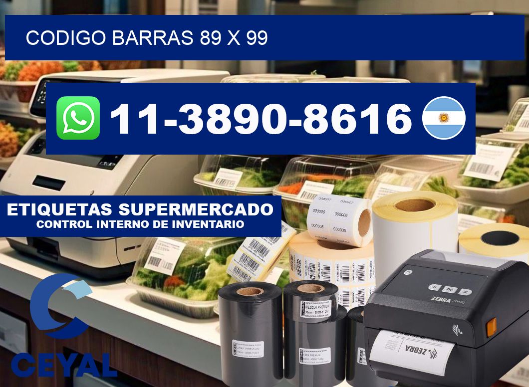 Codigo barras 89 x 99