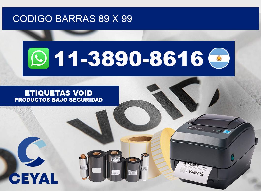 Codigo barras 89 x 99