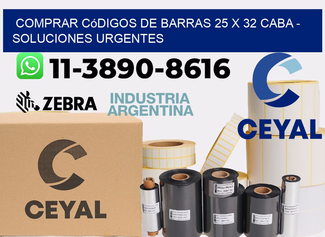Comprar códigos de barras 25 x 32 CABA - soluciones urgentes