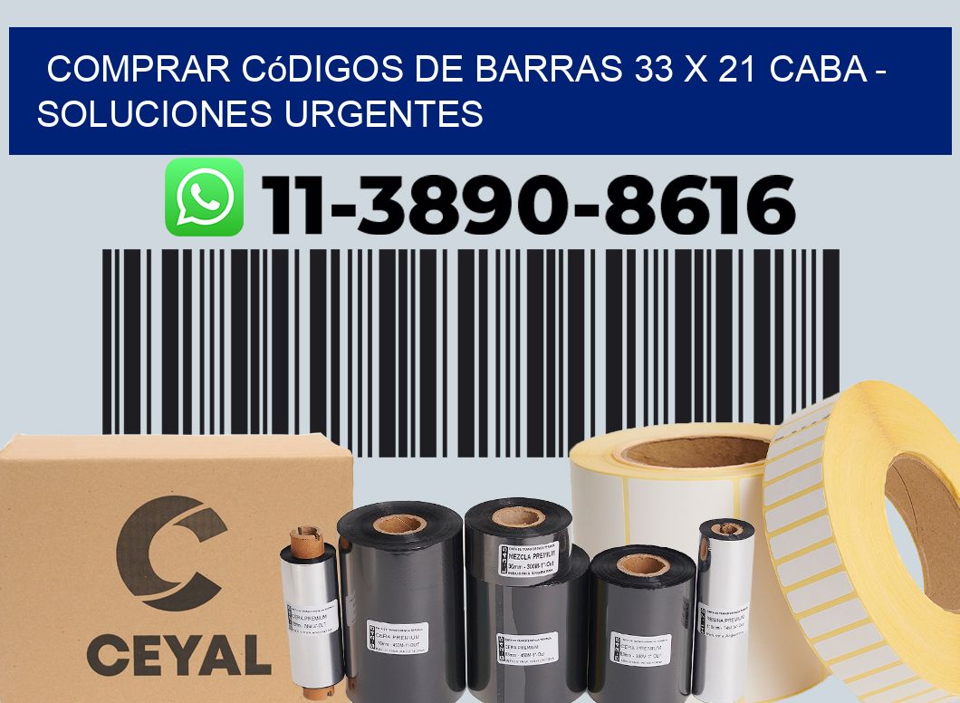 Comprar códigos de barras 33 x 21 CABA - soluciones urgentes
