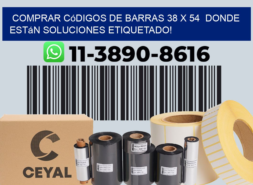 Comprar códigos de barras 38 x 54  donde están soluciones etiquetado!