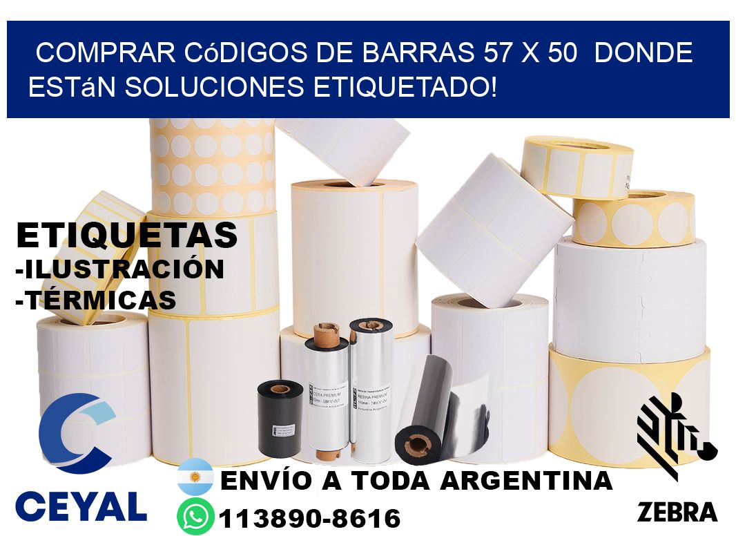 Comprar códigos de barras 57 x 50  donde están soluciones etiquetado!