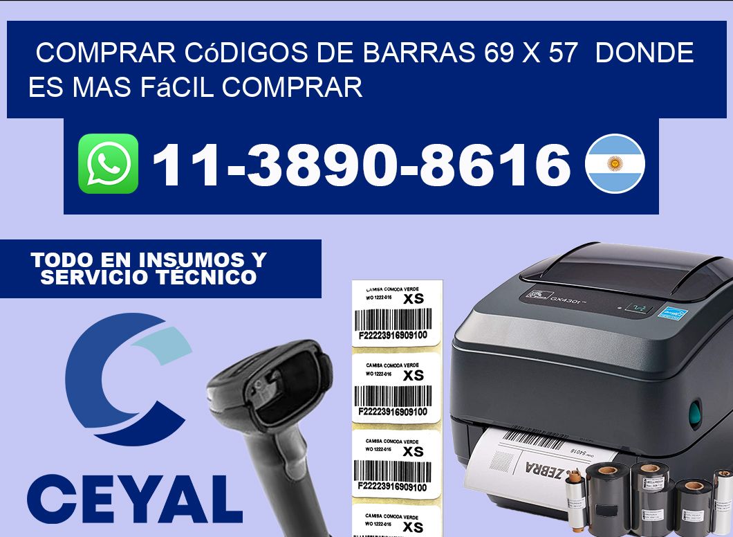 Comprar códigos de barras 69 x 57  Donde es mas fácil comprar