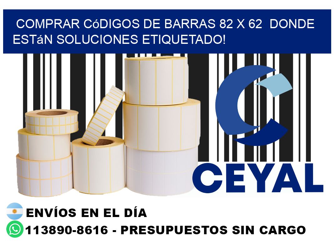 Comprar códigos de barras 82 x 62  donde están soluciones etiquetado!