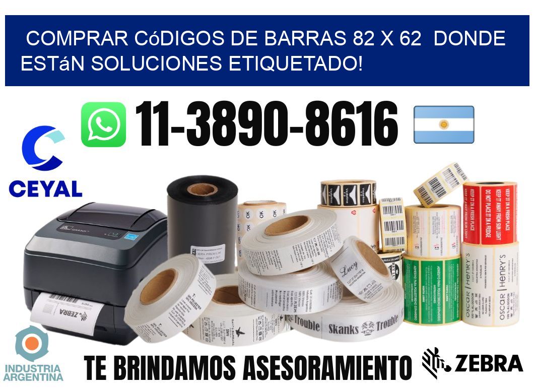 Comprar códigos de barras 82 x 62  donde están soluciones etiquetado!