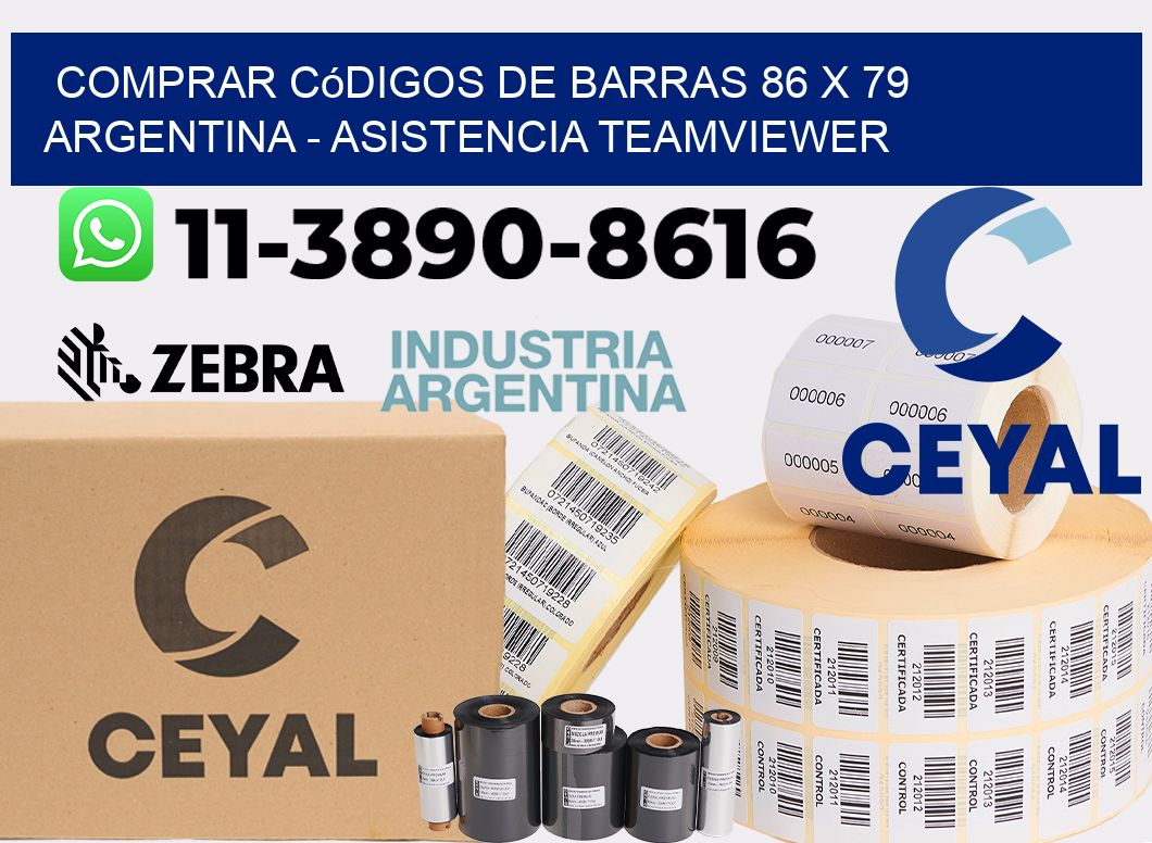 Comprar códigos de barras 86 x 79 argentina - asistencia teamviewer