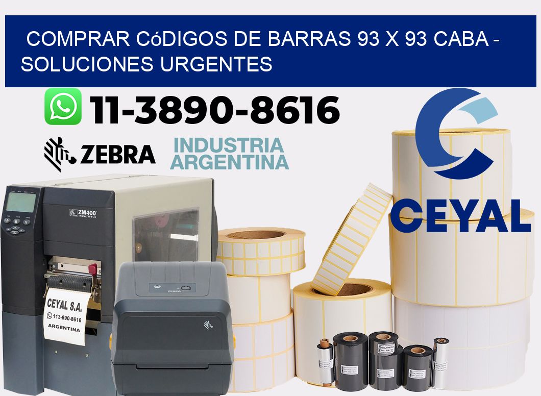 Comprar códigos de barras 93 x 93 CABA - soluciones urgentes
